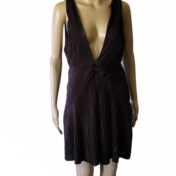 FREE PEOPLE Twist and Shout Black Mini Dress - Picture 3 of 13